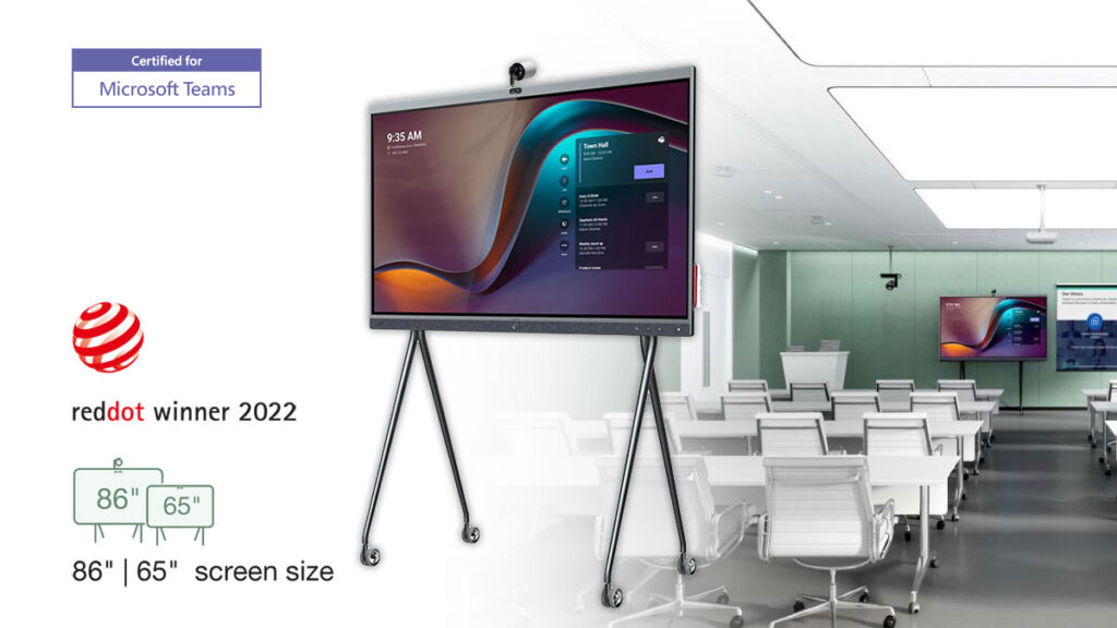 Yealink MeetingBoard es una solución de videoconferencia "All in One", disponible en 65 y 86 pulgadas.